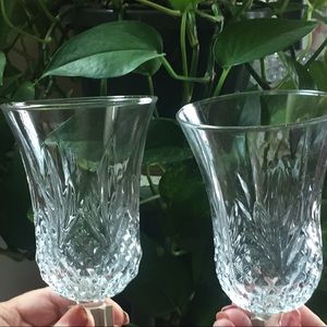 NEW … in box. Vintage Diamond-cut glass
